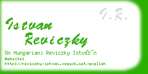 istvan reviczky business card